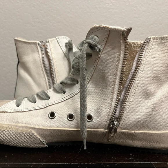 Golden Goose canvas high top sneakers - Picture 4 of 7